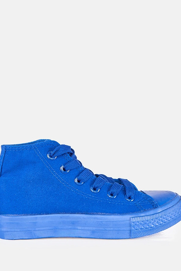 Blauwe kinder sneakers boven de enkel Jutta