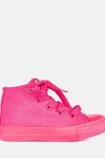 Roze kinder sneakers boven de enkel Jutta 2