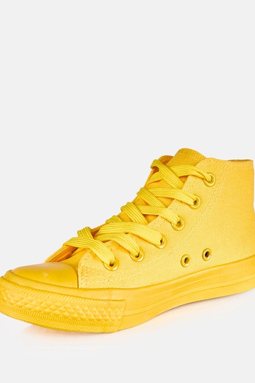 Gelbe Kinder-Sneaker über dem Knöchel Jutta