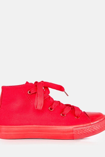 Rode kinder sneakers boven de enkel Jutta 2