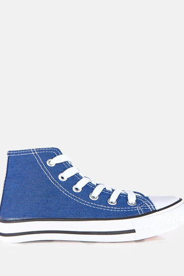 Baskets bleues pour enfants au-dessus de la cheville Frenis