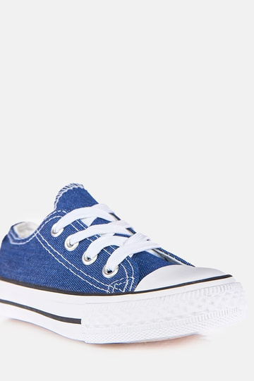 Baskets basses bleues pour enfants Lauta