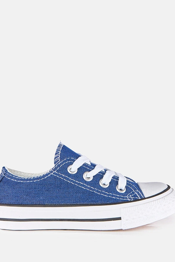 Blaue Kinder-Tief-Sneaker Lauta 2