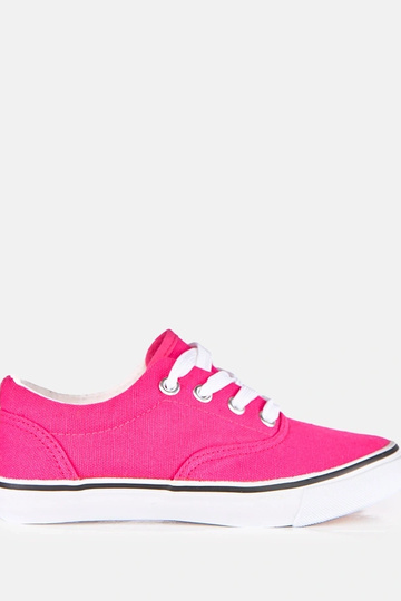 Roze kinder sneakers met veters Bollis 2