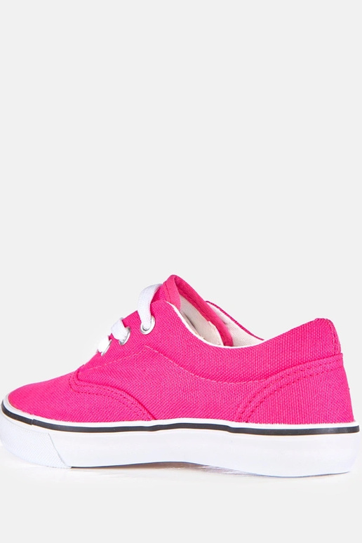 Roze kinder sneakers met veters Bollis