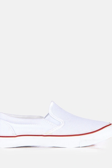 Weiße Kinder-Sneaker ohne Schnürsenkel Lagunes