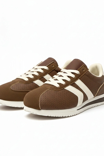 Bruine sportieve sportschoenen Camille 2