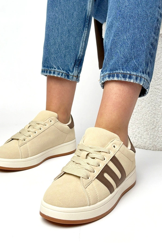 Sandfarbene Alltagssneaker Delphine