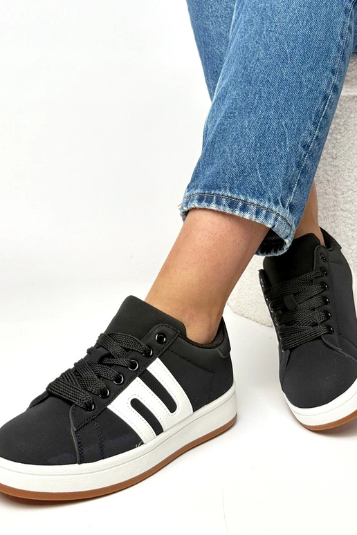 Baskets quotidiennes noires Delphine