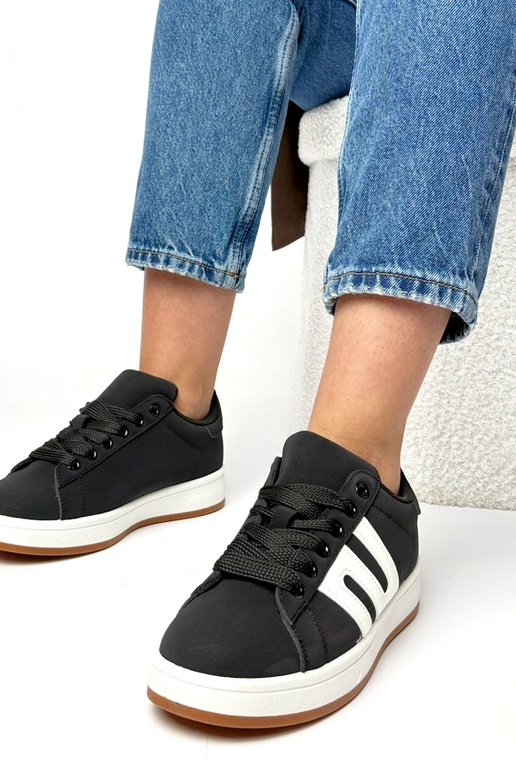 Zwarte casual sportschoenen Delphine