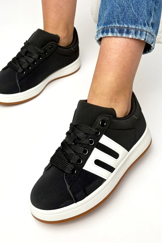 Baskets quotidiennes noires Delphine