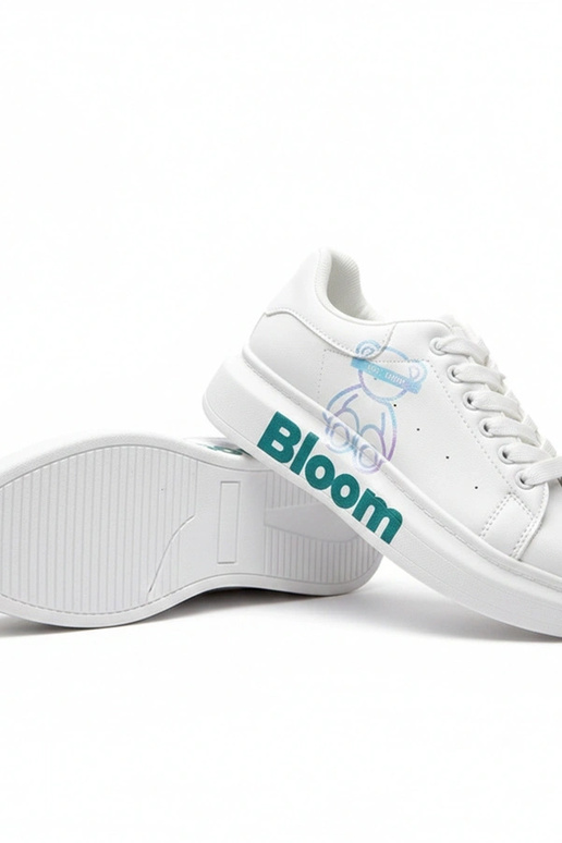 Baskets à plateforme blanches avec...