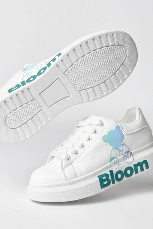 Baskets à plateforme blanches avec...