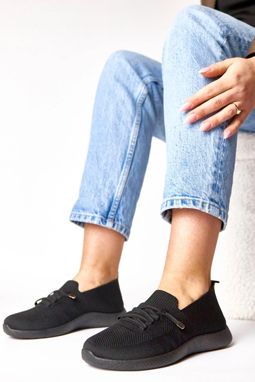 Baskets sportives noires pour femmes Léa