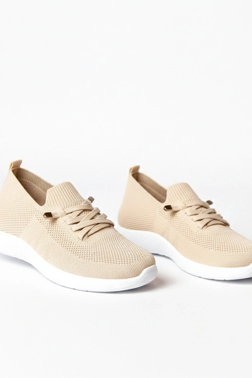 Sandfarbene Damen-Sneaker Léa