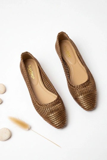 Braune Ballerinas mit... 2