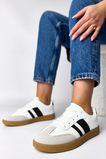 Witte dagelijkse sportschoenen met platform Thérèse