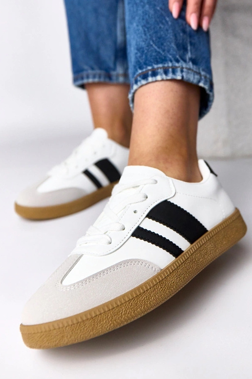 Witte dagelijkse sportschoenen met...