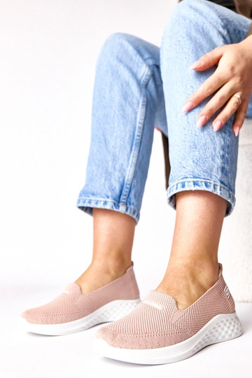 Roze instap sneakers van...