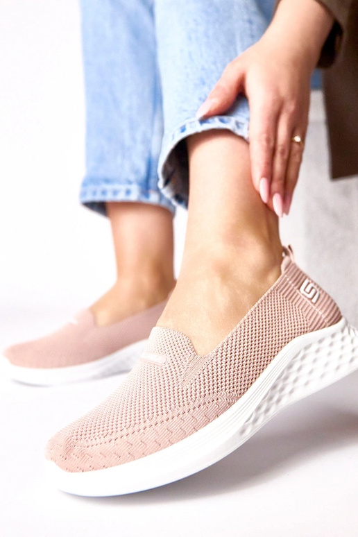 Rosa textile Slip-On Sneakers Zoe