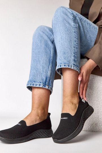 Baskets en tissu noires à... 2