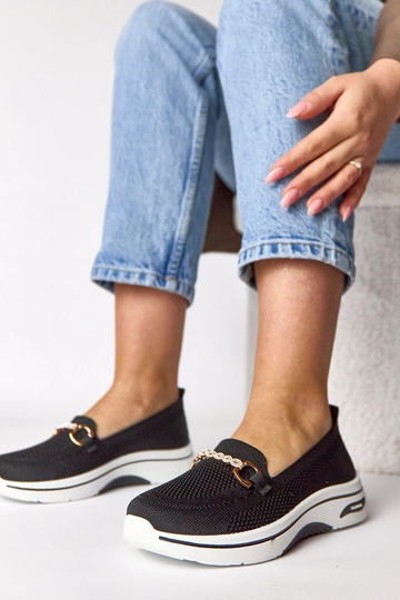 Zwarte instap sneakers van... 2