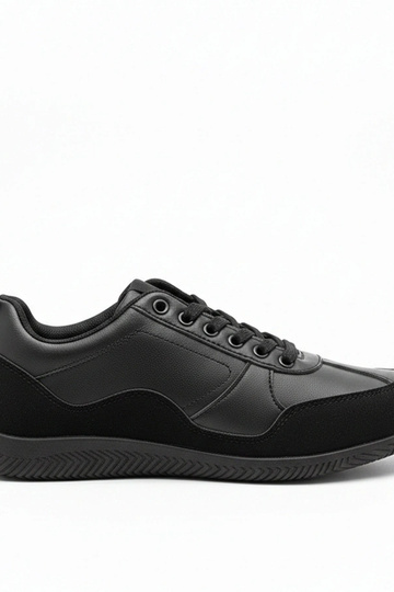 Zwarte heren sneakers Leon