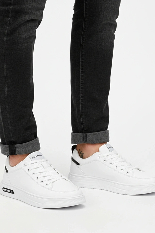 Baskets blanches pour hommes avec...