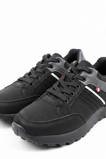 Zwarte heren casual sneakers Ethan 2