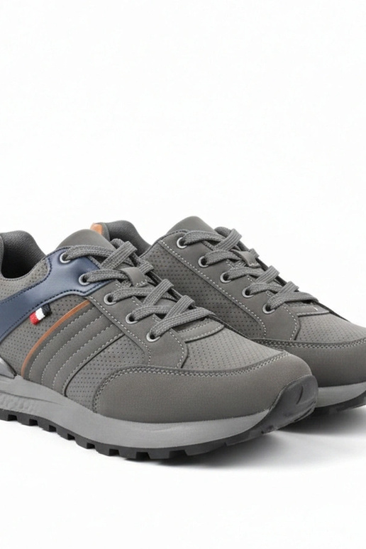 Grijze heren casual sneakers Ethan