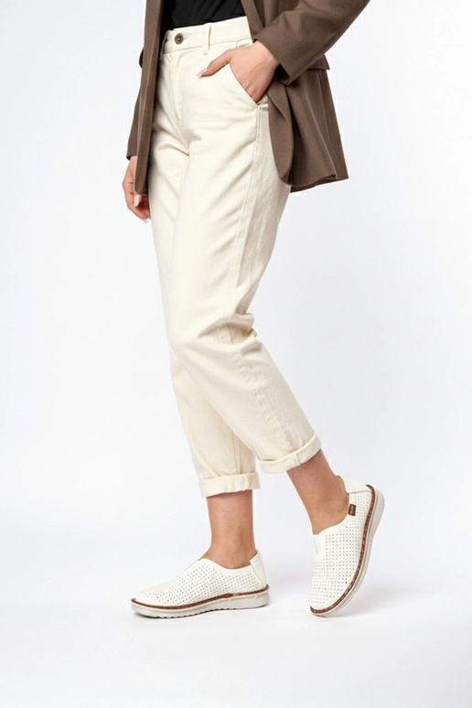 Bottines ajourées blanches Rosa