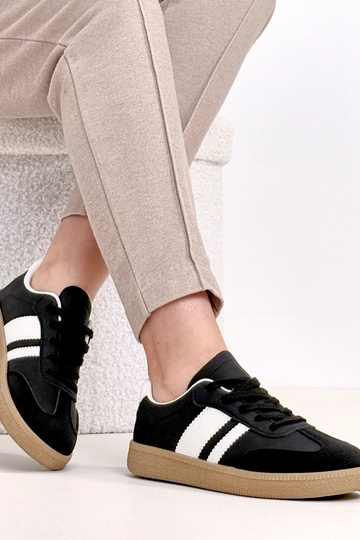 Schwarze Alltags-Sneaker mit Plateau Thérèse 2