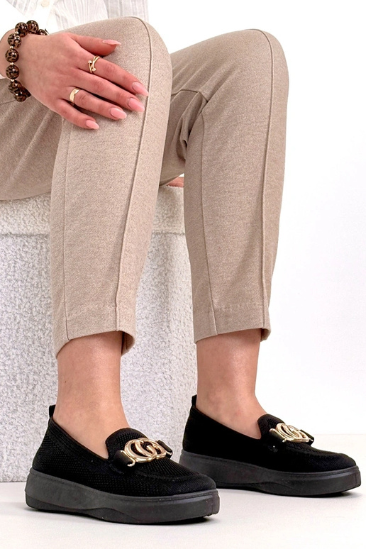 Baskets en tissu noires avec boucle...