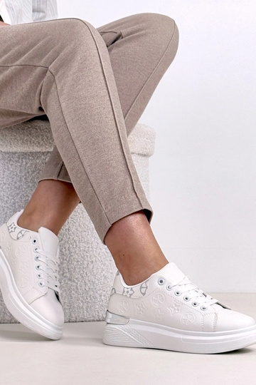 Witte sneakers met veters Peyton 2