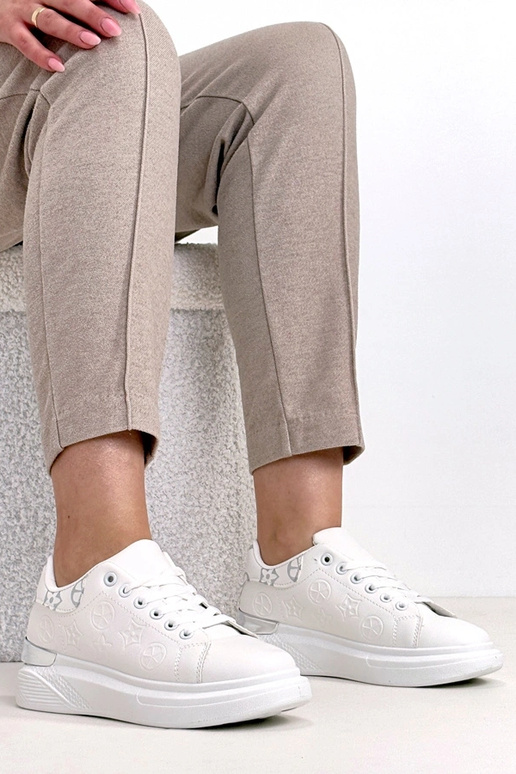 Witte sneakers met veters Peyton