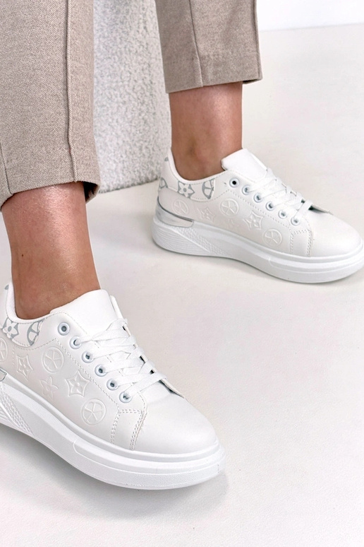 Witte sneakers met veters Peyton