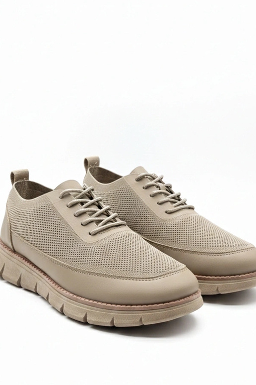 Beige herensneakers Mateo