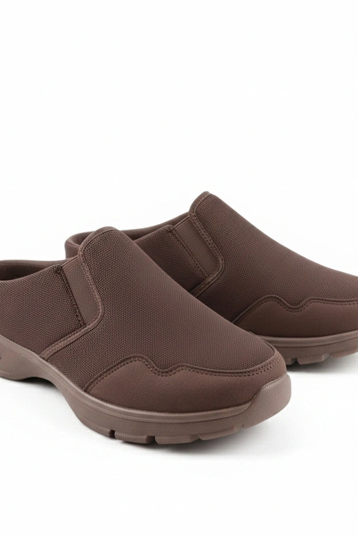 Baskets basses marron pour homme sans...