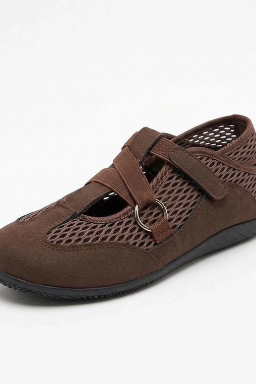 Braune sportliche Ballerinas Vesper