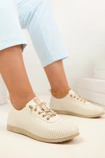 Beige durchbrochene leichte... 2