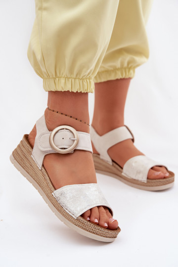 Vrouwen sandalen Inblu RV000013 in sandkleur 2