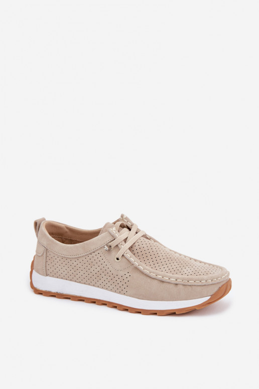 chaussures FémininActivéturalnego en daimu beige Amela