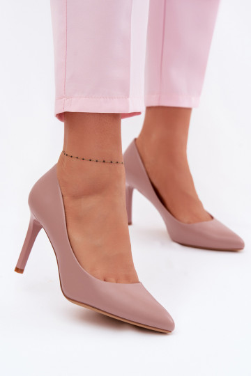 Hochhackige Schuhe aus Kunstleder Sergio Leone 1339 in Lavendelfarbe 2