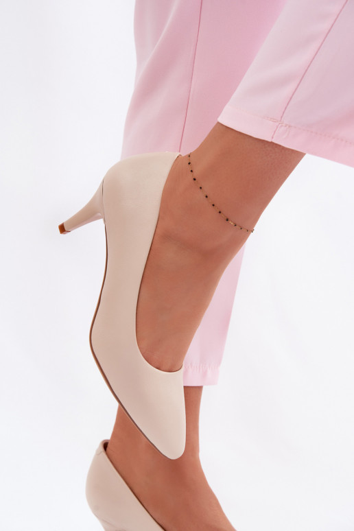 Schoenen van ecoleer Sergio Leone 1379 ivoor