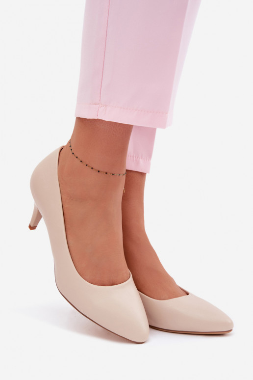 Schoenen van ecoleer Sergio Leone 1379 ivoor