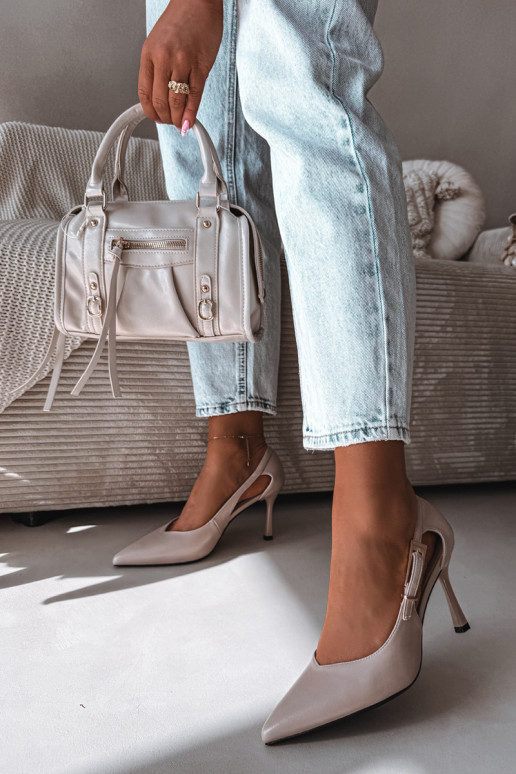 Escarpins avec découpes et boucles Vinceza 62288 couleur grise