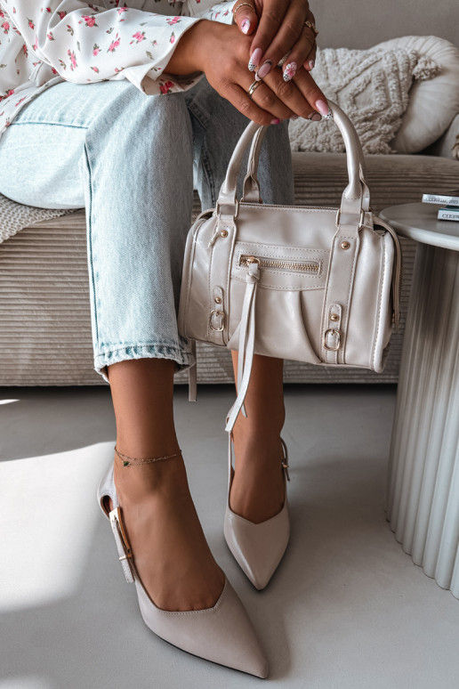 Escarpins avec découpes et boucles Vinceza 62288 couleur grise