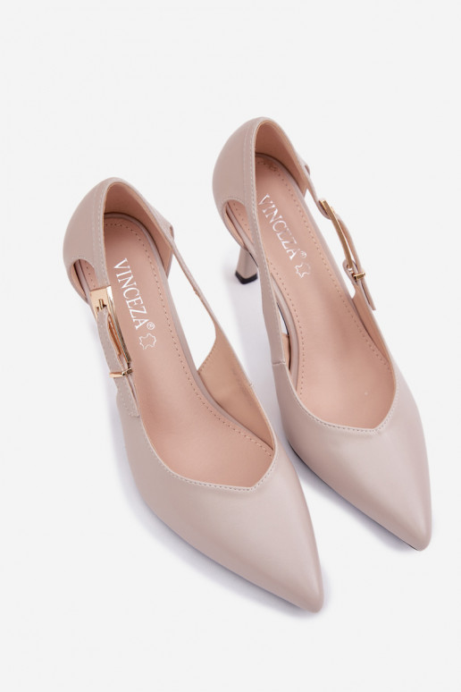 Escarpins avec découpes et boucles Vinceza 62288 couleur grise