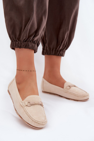 Dames mocassins in zandkleur Olisa 2