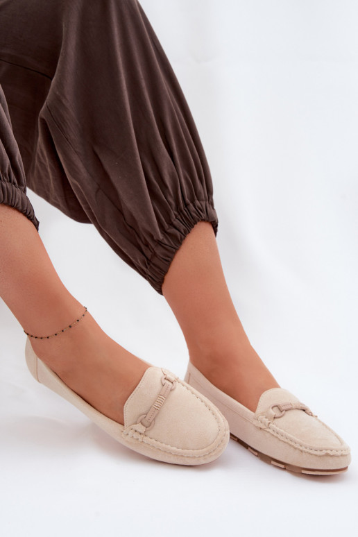 Mokassins FrauenZuohnung Beige Olisa